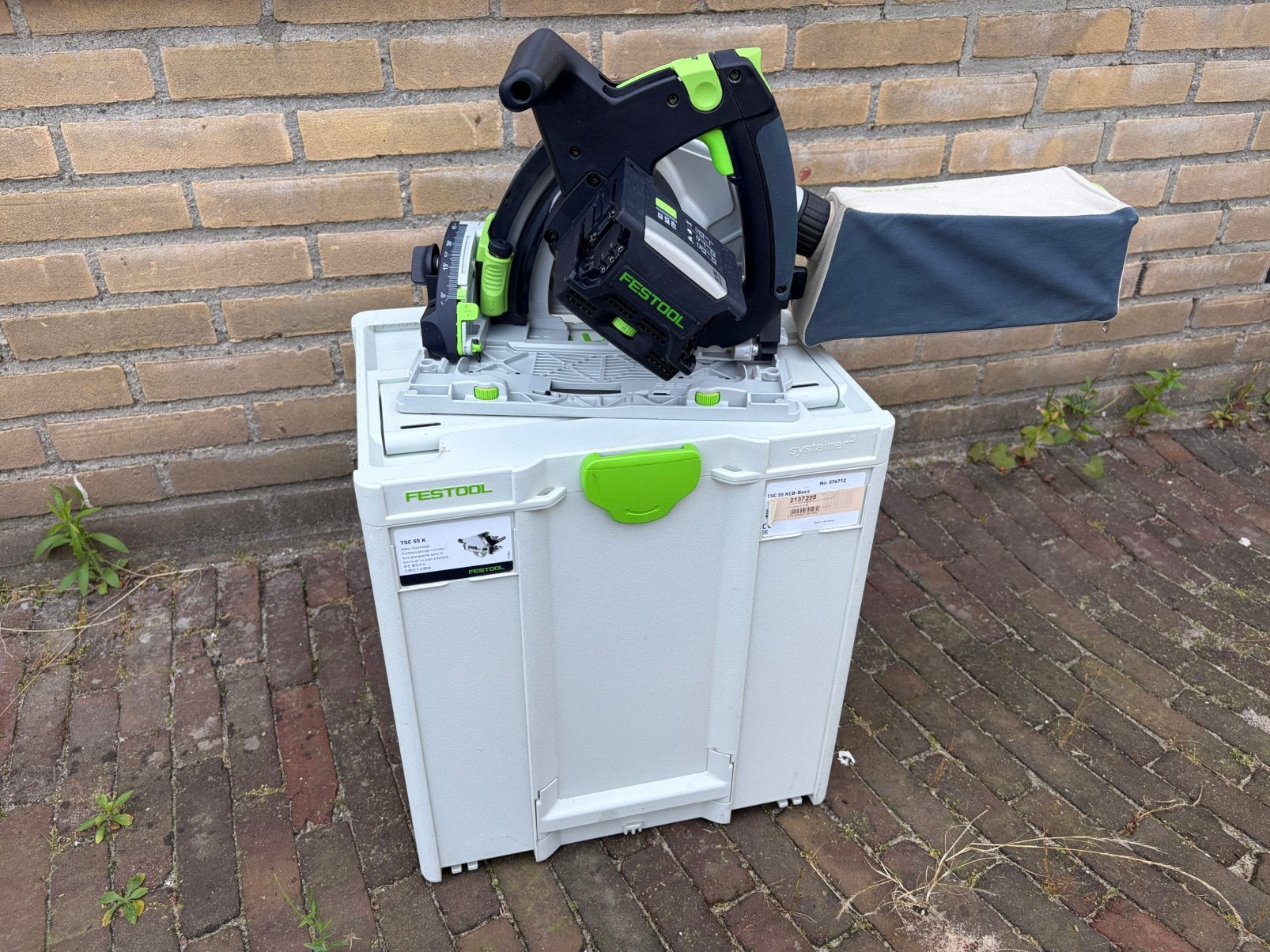 Festool TS55 KEB invalzaag nog in de garantie, Doe-het-zelf en Verbouw, Gereedschap | Zaagmachines, Zo goed als nieuw, Invalzaag