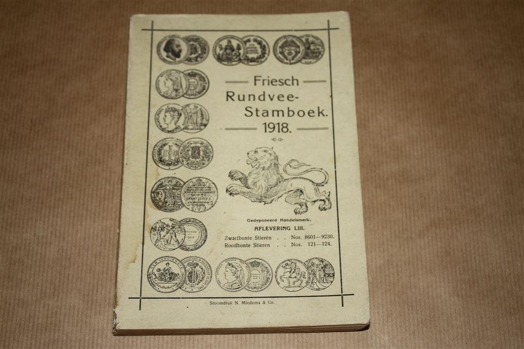 Friesch Rundvee Stamboek - 1918 - Zeldzaam, Boeken, Ophalen of Verzenden, Gelezen, Vogels