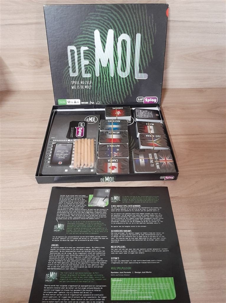 De mol - speel nu zelf wie is de mol - s4950, Hobby en Vrije tijd, Gezelschapsspellen | Bordspellen, Verzenden, Zo goed als nieuw