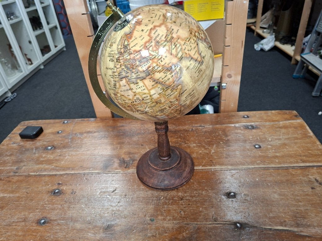 schitterende vintage oude gave wereldbol, Ophalen of Verzenden, Gebruikt