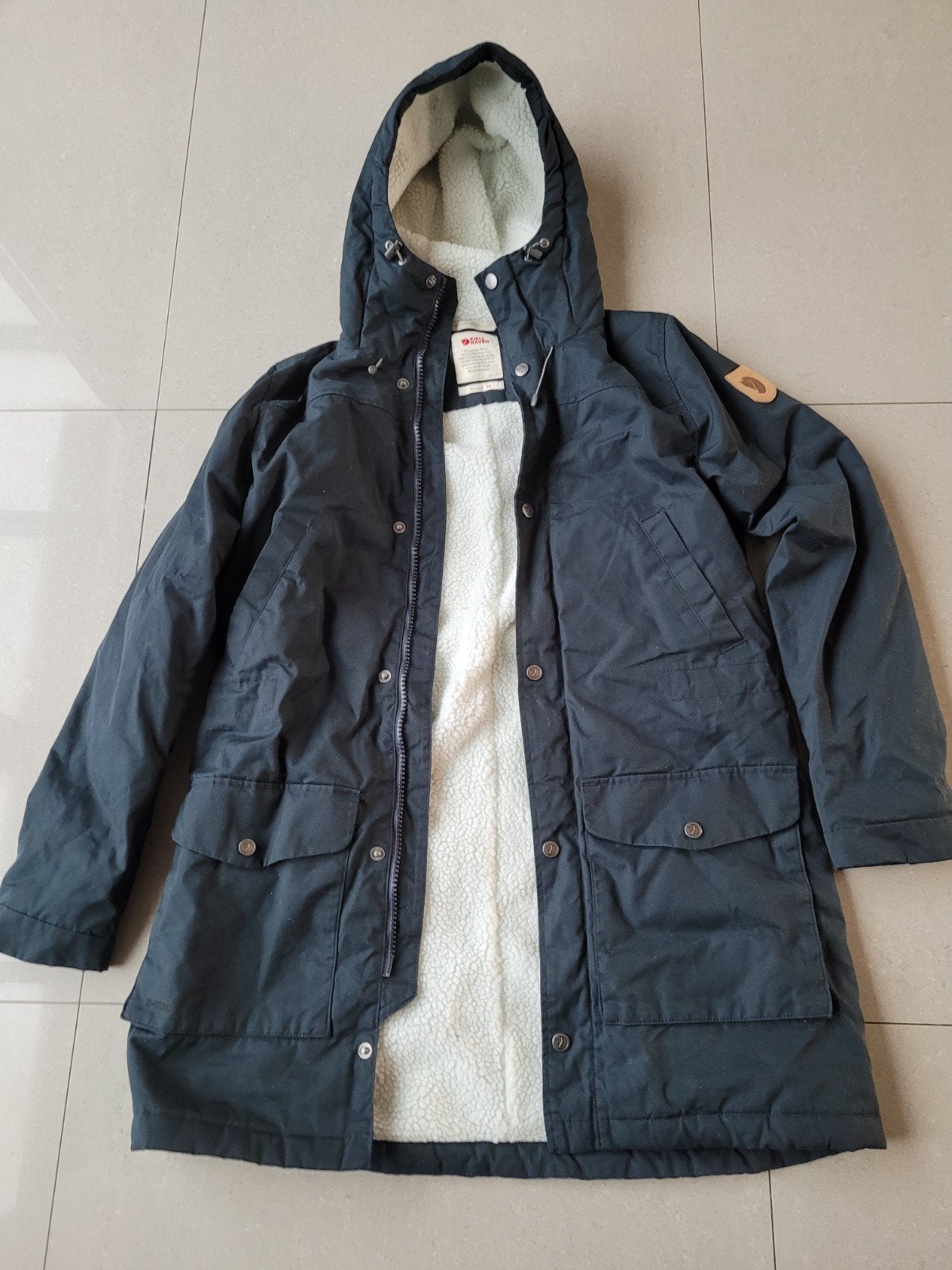 fjallraven greenland winter parka w maat Xs, Zwart, Fjallraven, Ophalen of Verzenden, Zo goed als nieuw