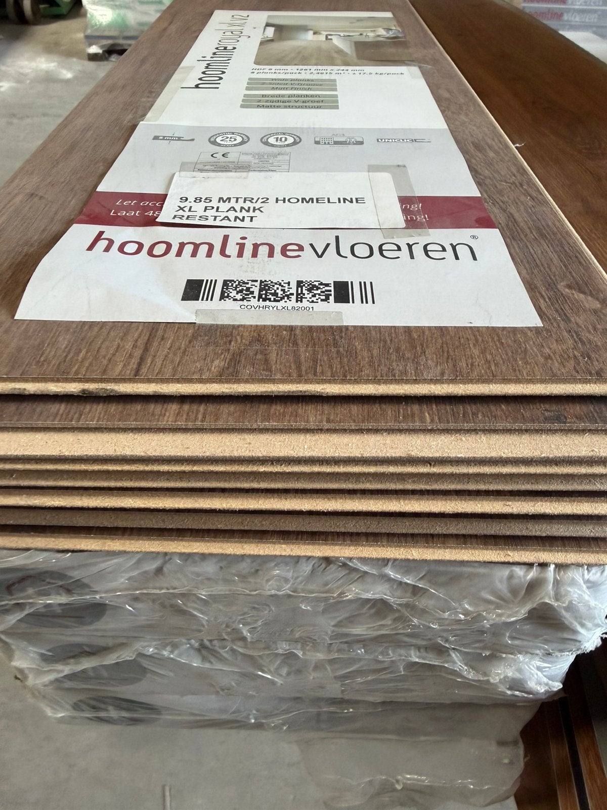 9.85 MTR/2 RESTANT LAMINAAT HOMELINE  XL PLANK, Ophalen, Nieuw, Beige, 5 tot 10 m²