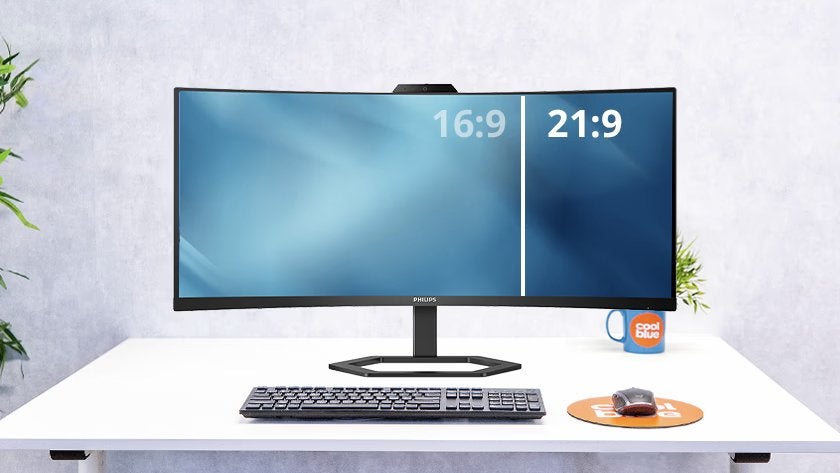 NEW: Philips 34" Quad HD Curved Monitor with built-in Webcam, Ophalen, Curved, Nieuw, Quad HD (2K)