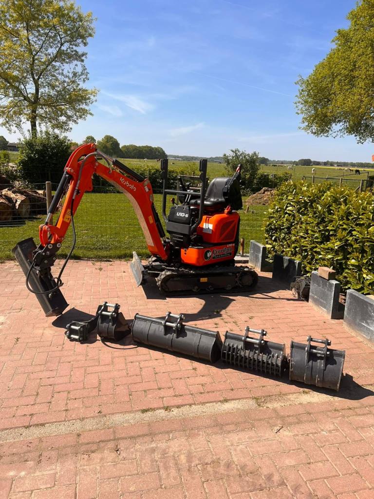 Mini Graver 1.2 Ton Servo - Slechts 167 uur ! Kubota motor, Ophalen of Verzenden, Kraan