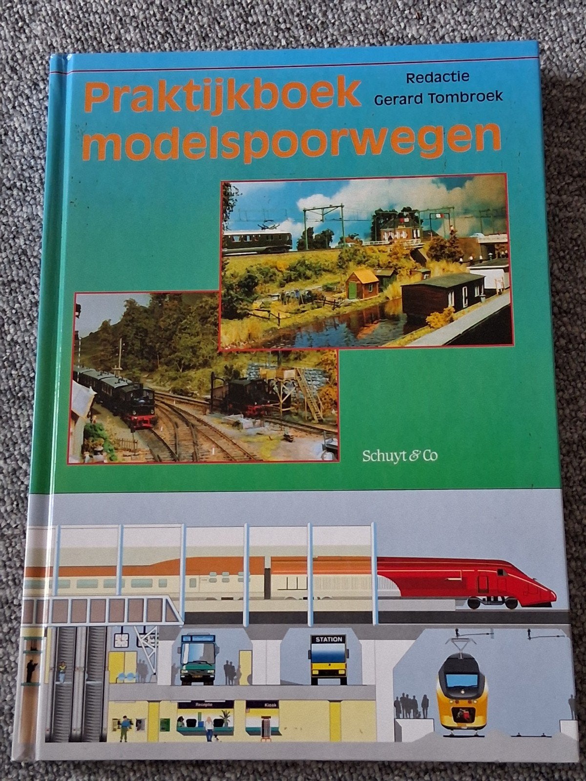 Boek aanleg treinbaan., Overige merken, Gebruikt, Gelijkstroom of Wisselstroom, Brug, Tunnel of Gebouw
