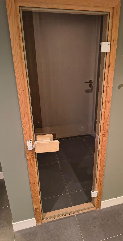 Glazen (sauna)deur, Ophalen, Minder dan 80 cm, Overige typen, Minder dan 200 cm