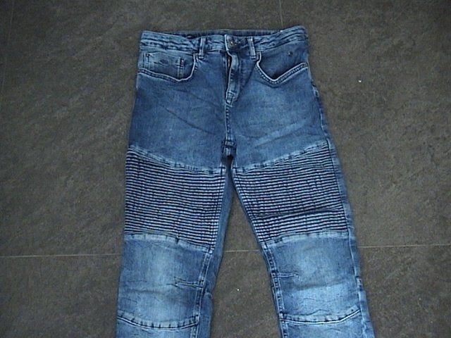 JM / SHOEBY blauwe spijkerbroek / jeans voor jongen maat 176, Broek, Gebruikt, Ophalen of Verzenden, Jongen