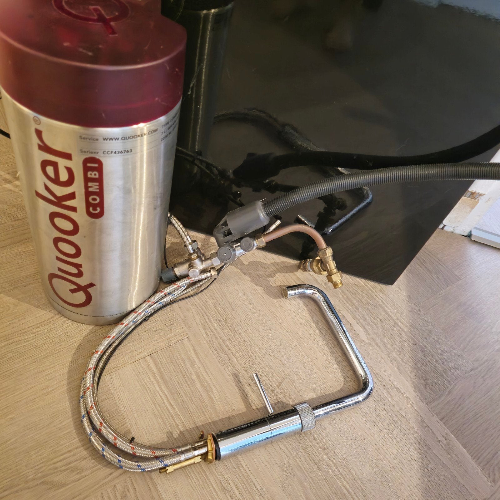 Quooker combi 7L met Kraan 3in1, Minder dan 20 liter, Ophalen of Verzenden, Gebruikt, Boiler