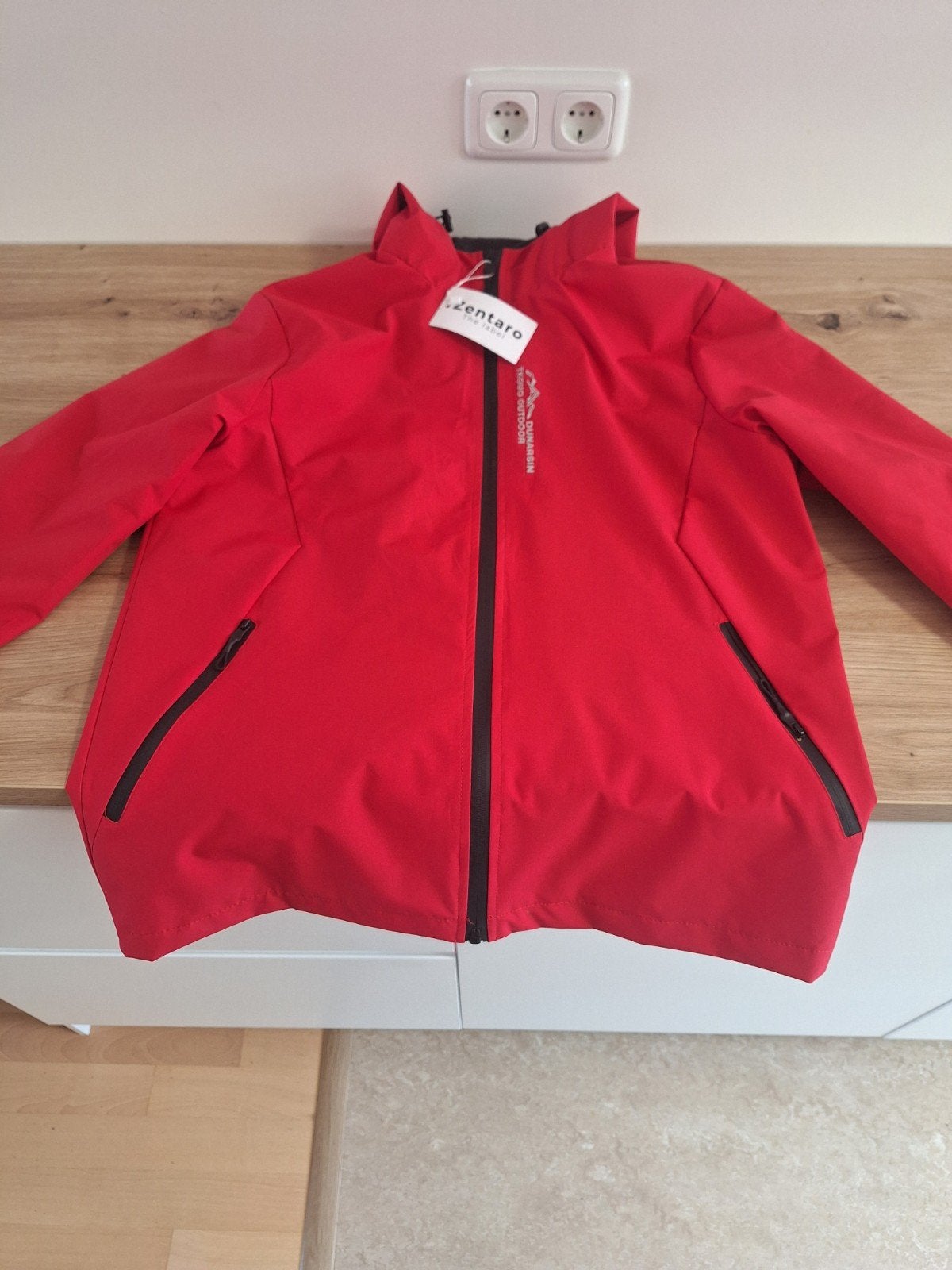 Softshell Rode waterdichte jas - Nieuw met label - Maat XL, Dunarsin, Ophalen of Verzenden, Rood, Maat 56/58 (XL)