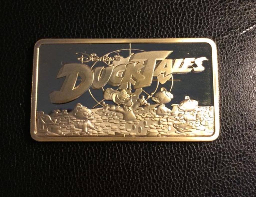 Walt Disney Ducktales 24 Karaat Goudbaar 999 Verguld LE2000, Verzamelen, Verzenden, Donald Duck, Zo goed als nieuw, Overige typen