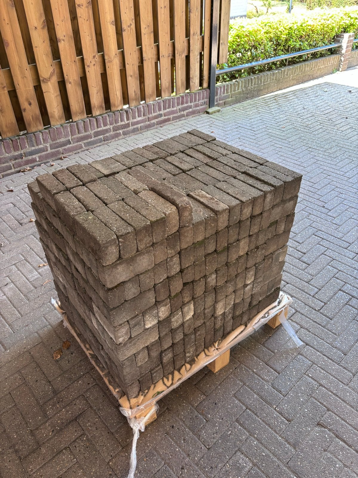Gebruikte bruin/rode klinkers, ca. 5m2 (15x8cm), Ophalen, Gebruikt, Klinkers, 5 tot 10 m²