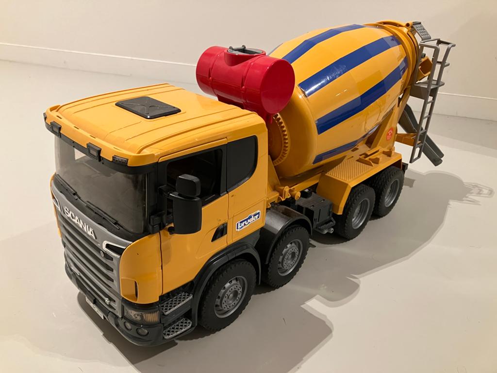 Bruder 3554 SCANIA R-series Betonmixer, Kinderen en Baby's, Speelgoed | Speelgoedvoertuigen, Ophalen, Gebruikt