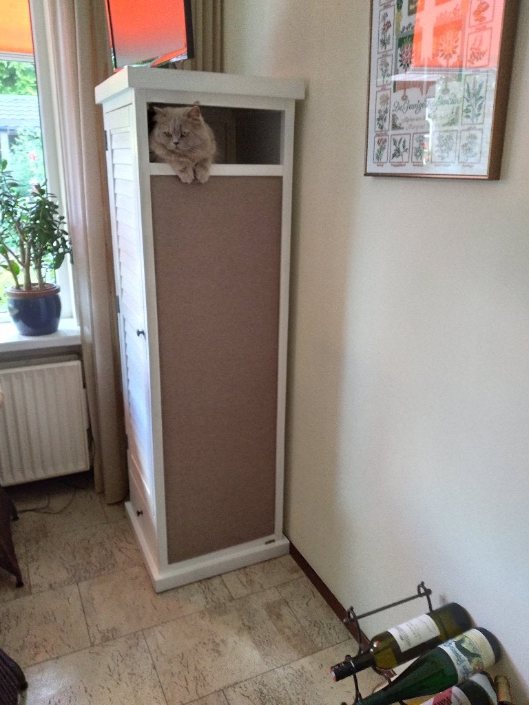 XL kattenmeubel krab-/speel-/verstop- en slaapmogelijkheden, Ophalen, Zo goed als nieuw, Krabpaal