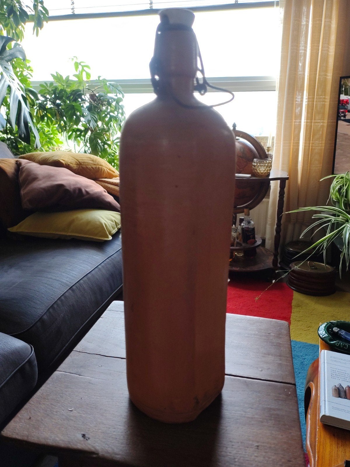 Steengoed Beugelfles (Greskruik) - Authentiek & Rust, Antiek en Kunst, Curiosa en Brocante, Ophalen of Verzenden