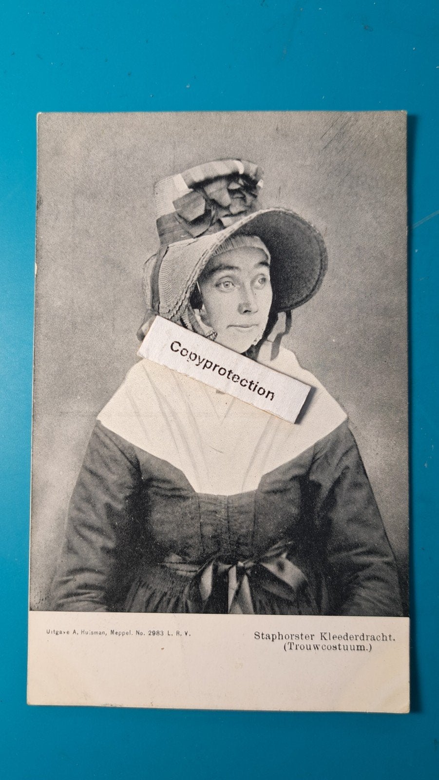 Staphorst trouwkostuum vrouw -  1911, Ophalen of Verzenden, Voor 1920, Gelopen, Overijssel