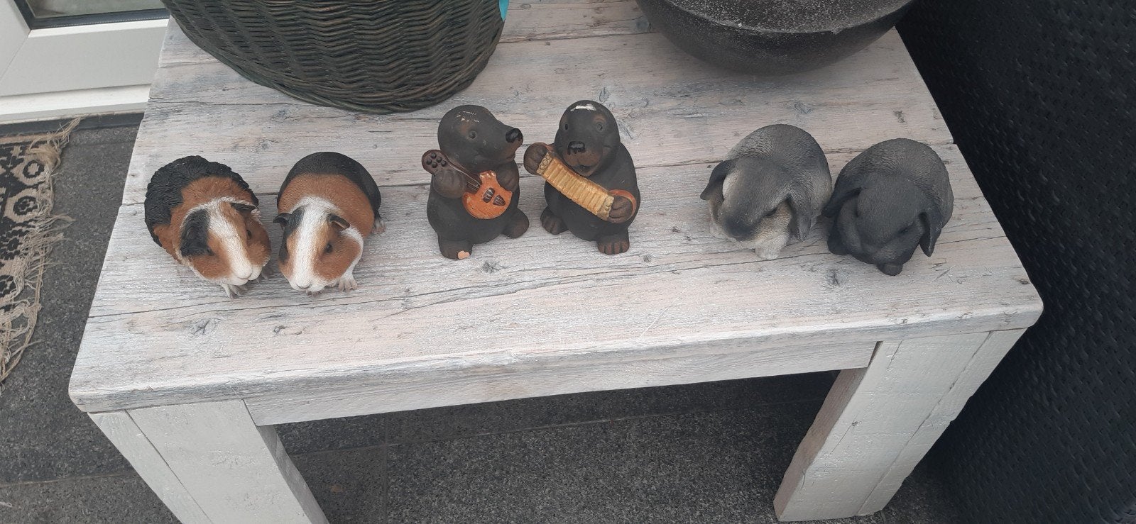 6 mooie dieren beeltjes, Verzamelen, Beelden en Beeldjes, Ophalen, Zo goed als nieuw, Dier