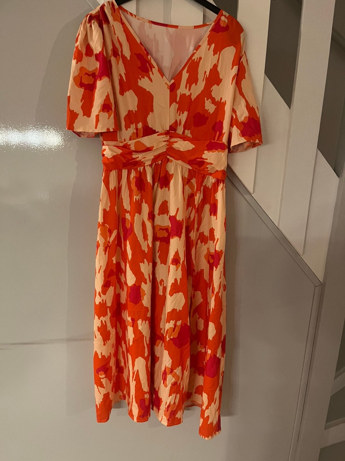 Lange jurk maat XL, Ophalen of Verzenden, Zo goed als nieuw, Maat 46/48 (XL) of groter, Oranje