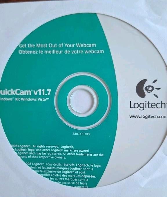 Logitech QuickCam v11.7 Software CD voor Windows XP/Vista, Ophalen of Verzenden, Gebruikt, Logitech, Windows