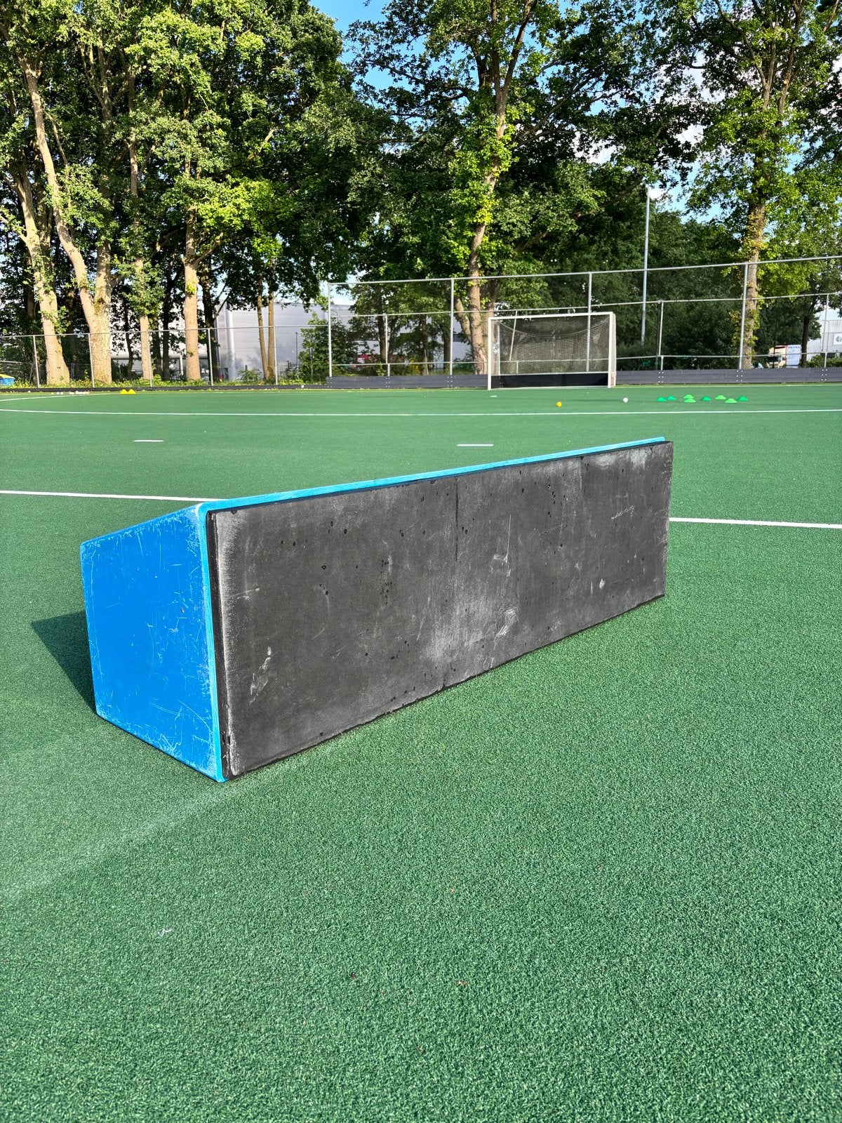 Blauwe hockey rebounder, Ophalen, Gebruikt, Tas