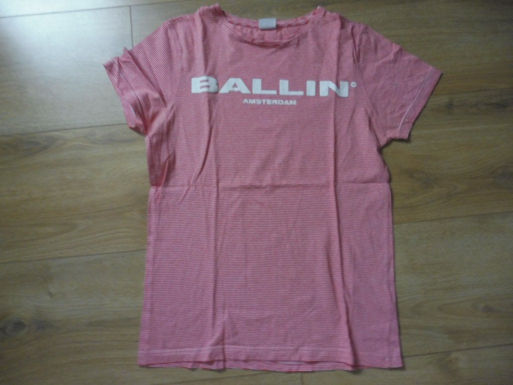 Rood-wit gestreept shirt van Ballin Amsterdam, Maat 48/50 (M), Ballin' Amsterdam, Ophalen of Verzenden, Zo goed als nieuw