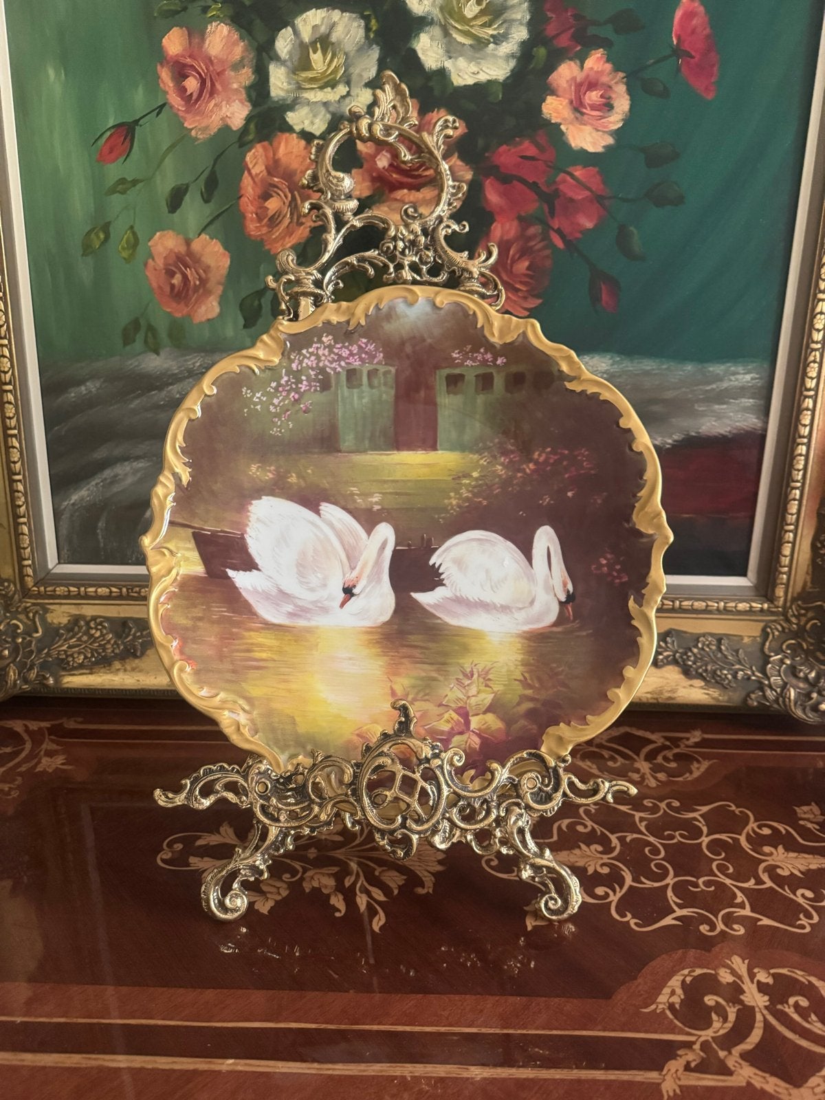 Antiek Limoges porselein bord, Ophalen of Verzenden