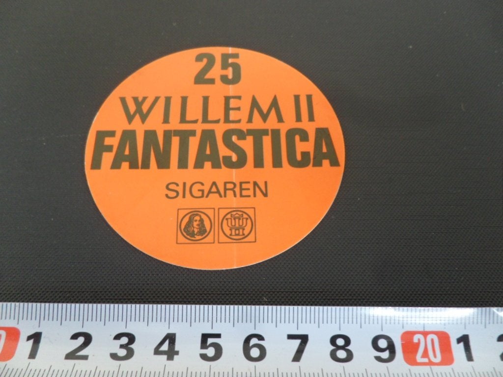 sticker Valkenswaard 25 WILLEM II Fantastice sigaren *, Ophalen, Zo goed als nieuw