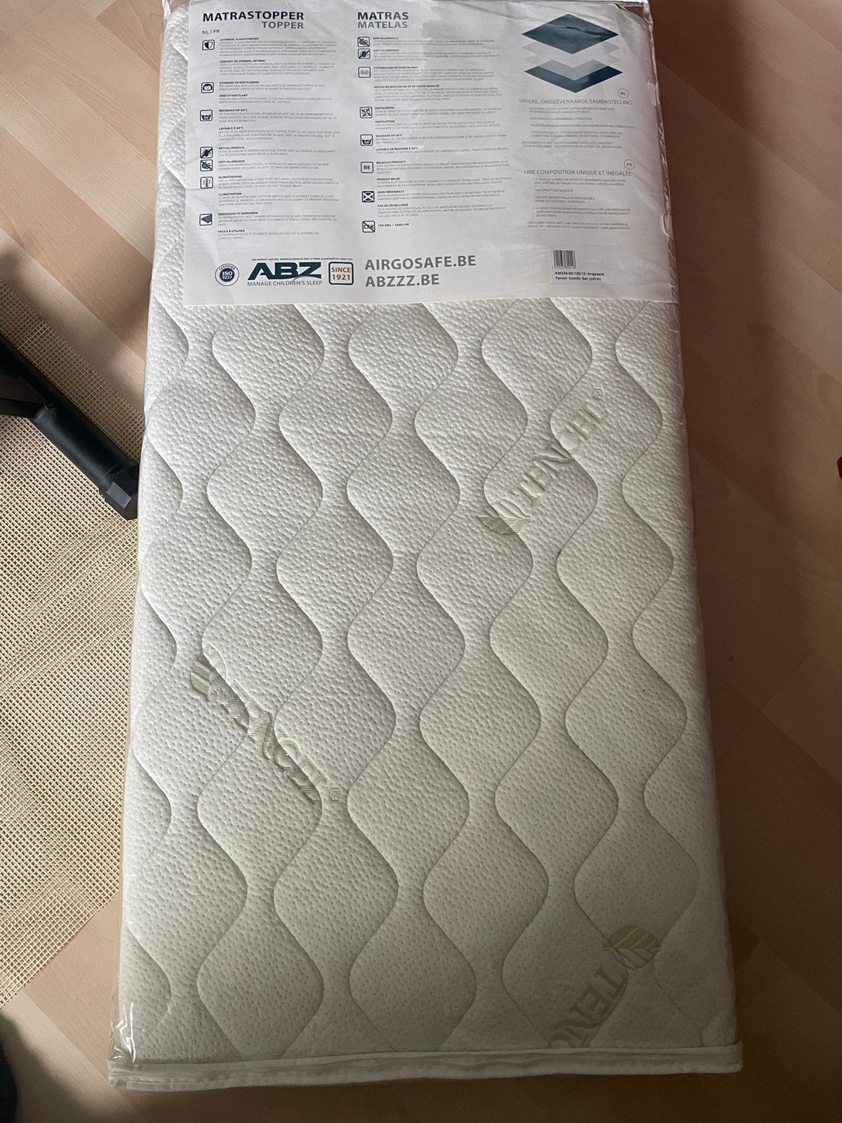 ABZ Airgosafe Matras + Topper Comfort Set, Ophalen, Zo goed als nieuw, Ledikant