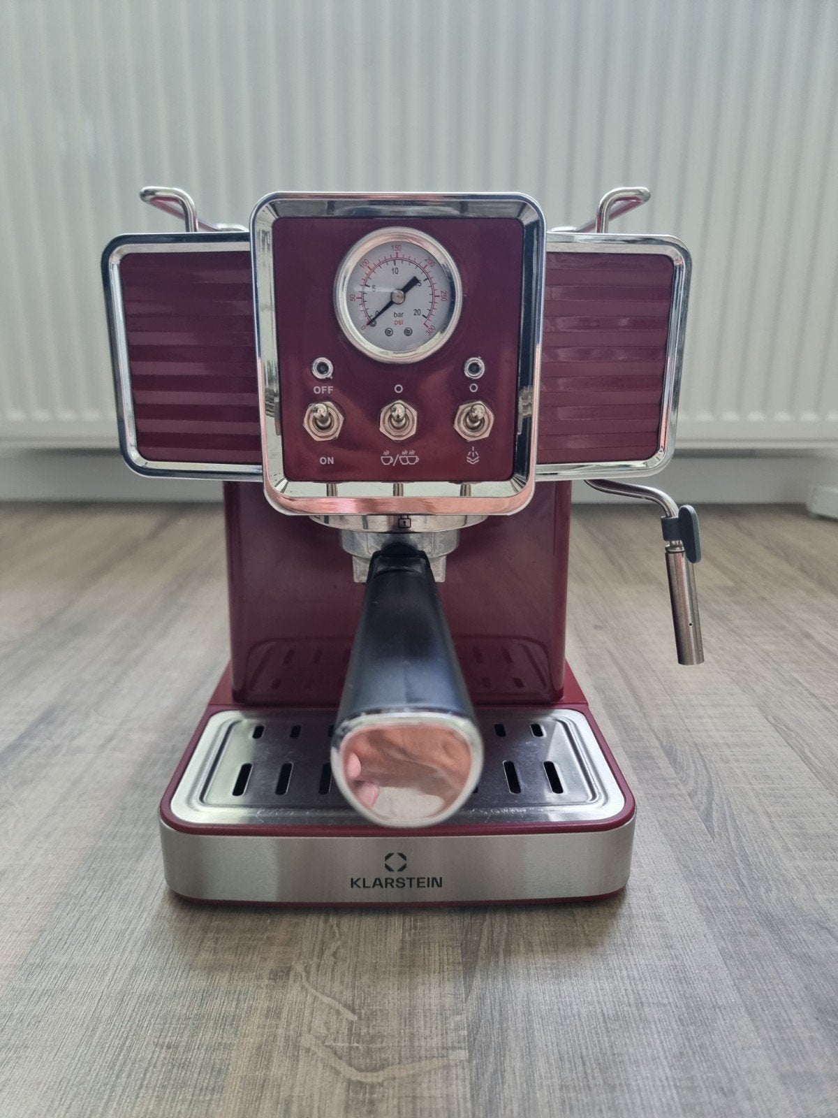Piston espresso apparaat, ook voor pads, Gebruikt, Espresso apparaat, Ophalen of Verzenden, 1 kopje
