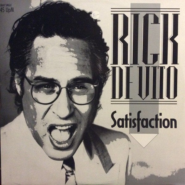 Single (1987) Stones - Cover : Rick De Vito - Satisfaction, Gebruikt, Pop, 7 inch, Overige typen