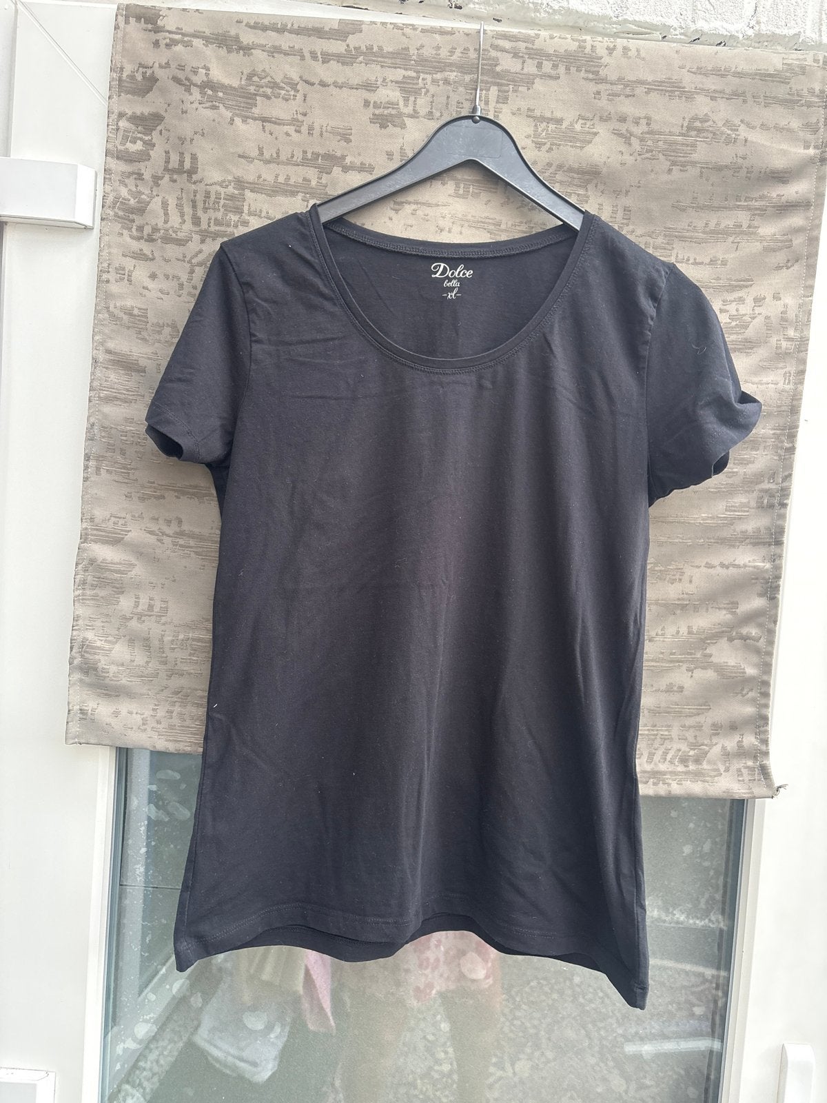 Zwart T-shirt met korte mouwen - Dolce Bella, Zwart, Maat 46/48 (XL) of groter, Ophalen of Verzenden, Korte mouw