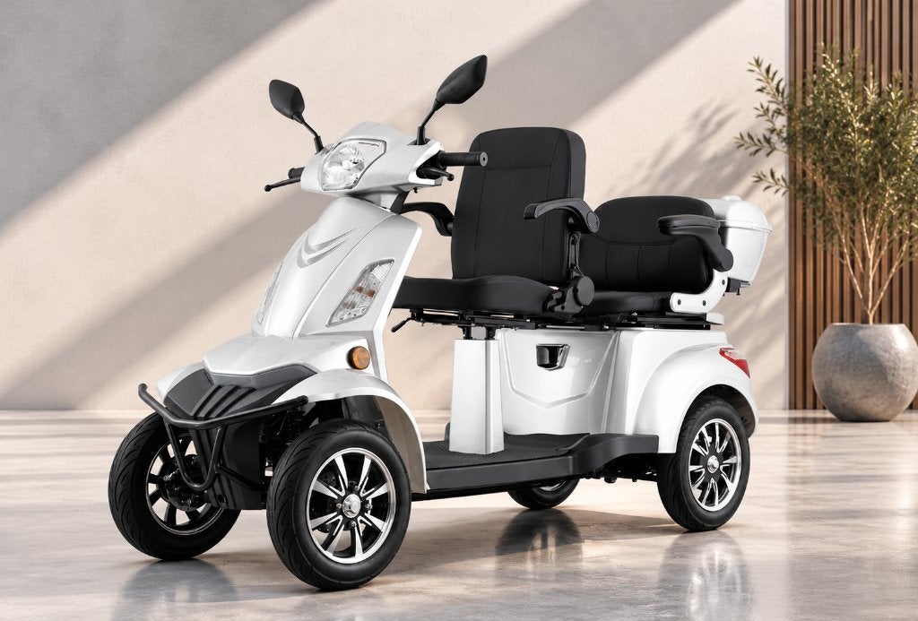 Scootmobiel Duo Twist Q6 – 25 km/u – 2 Persoons – Nieuw, Ophalen of Verzenden, Nieuw, 36 t/m 45 km, 16 km/u of meer