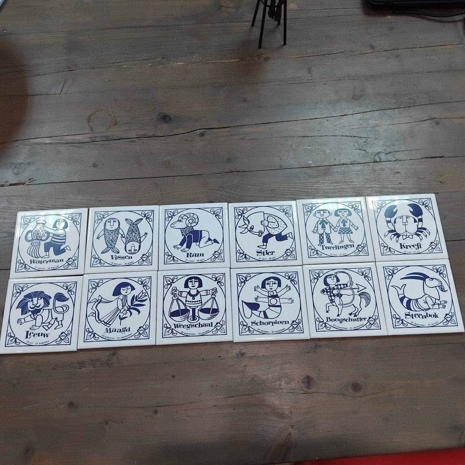 Dierenriem metseltegeltjes sterrenbeeld, Ophalen of Verzenden