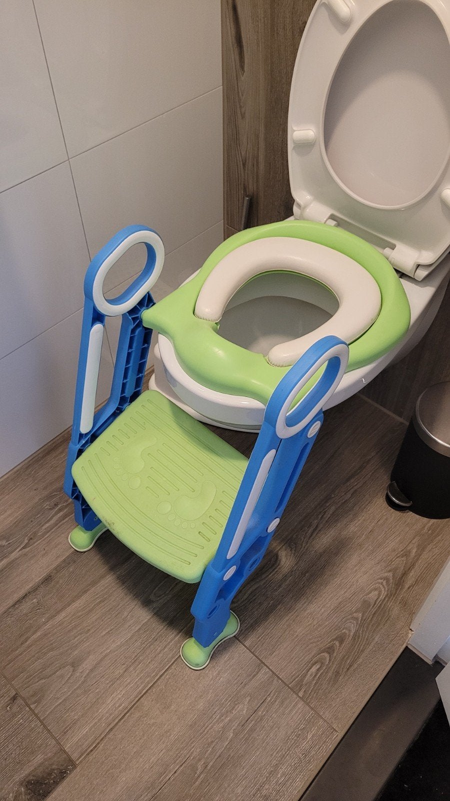 Kinder toiletverkleiner met opstapje, Ophalen, Gebruikt
