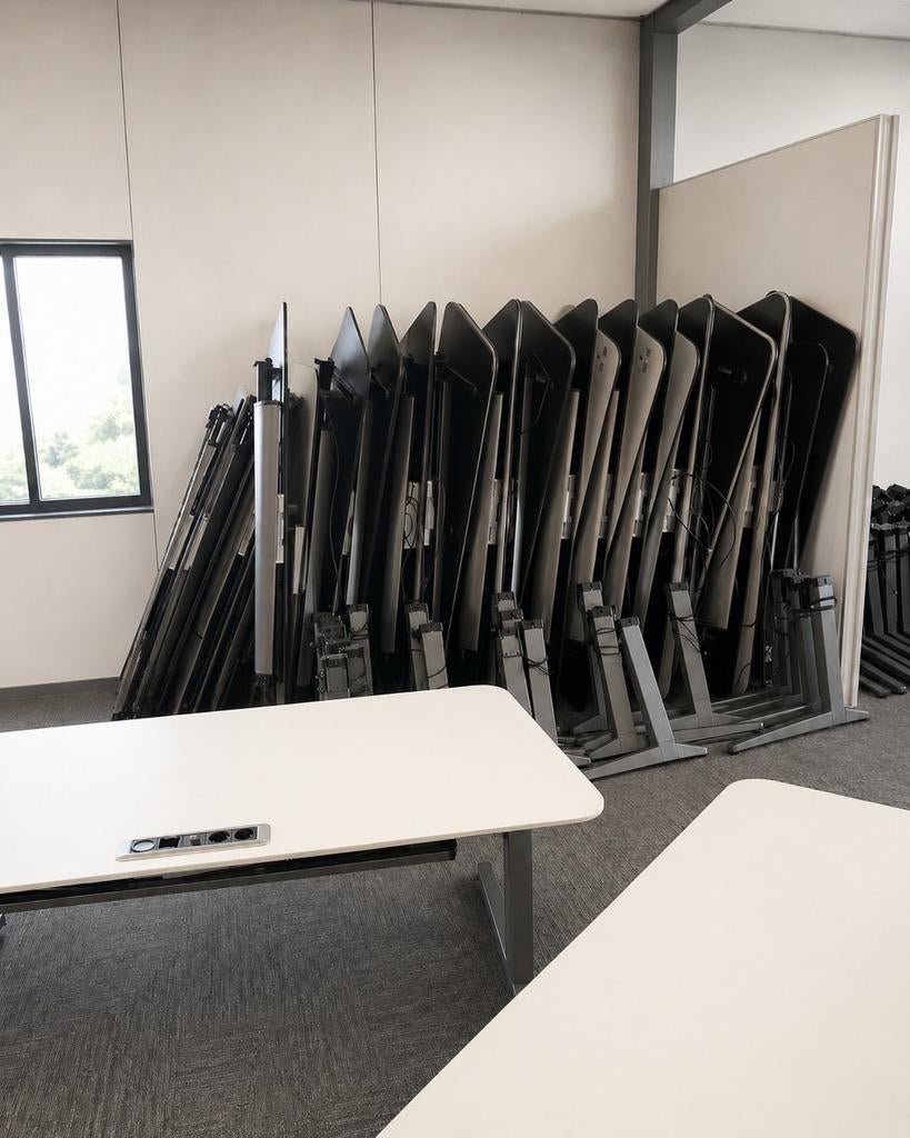 Ahrend elektrische bureau’s - Hoge Kortingen, Ophalen, Zo goed als nieuw, Modern, Kunststof