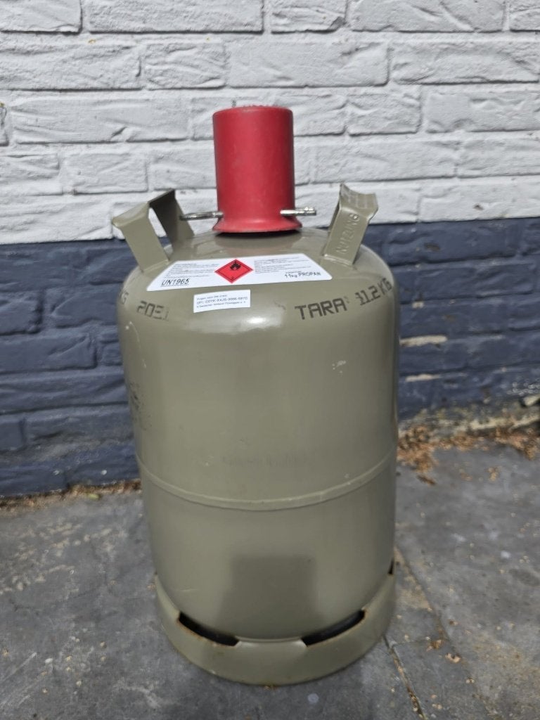 Grijze Propaan Gasfles 10,5 kg – Vrijwel VOL (10,3 kg gas), Ophalen, Gebruikt