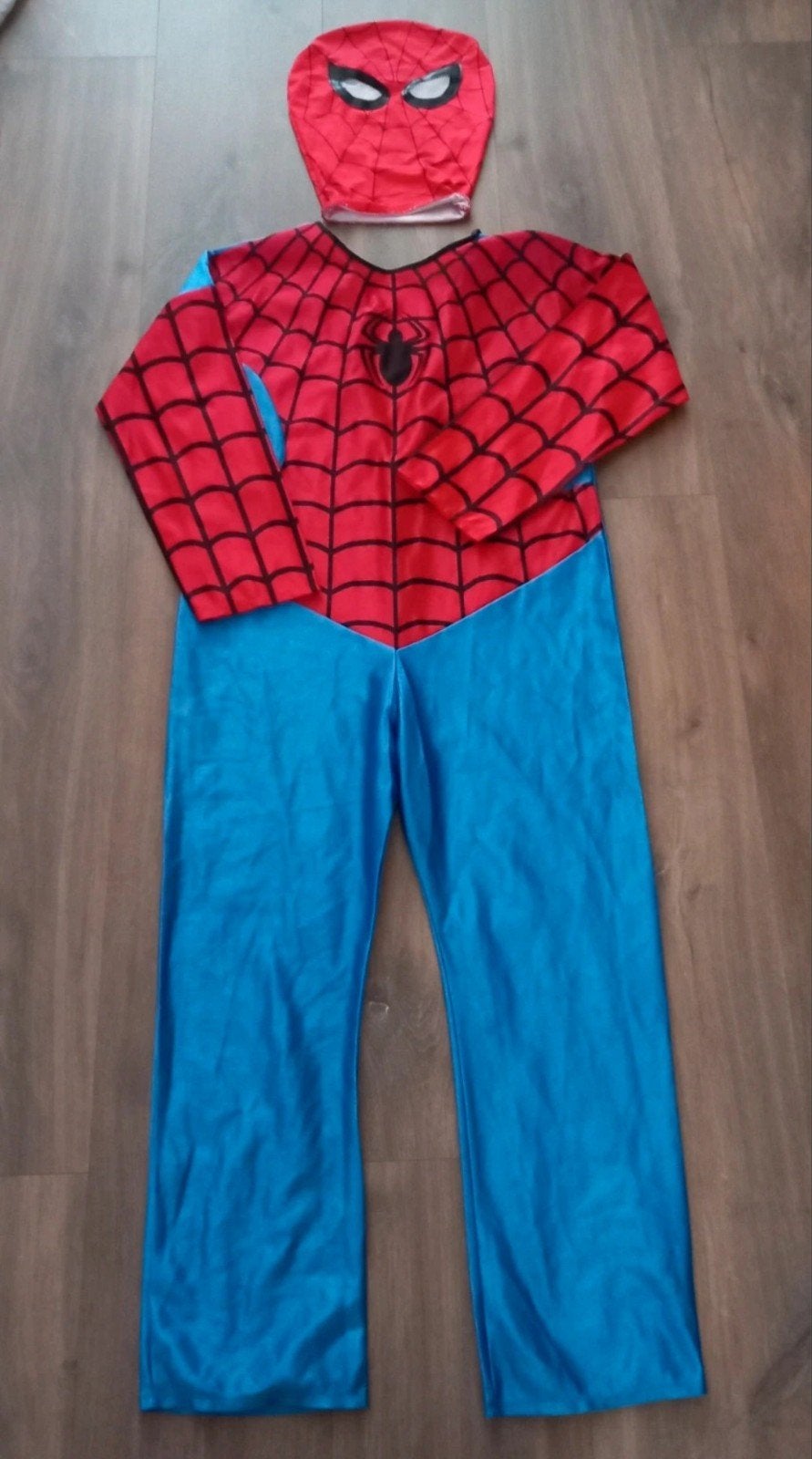 Spiderman kostuum met masker - Maat 134/140, Ophalen of Verzenden, 134 t/m 140, Jongen of Meisje