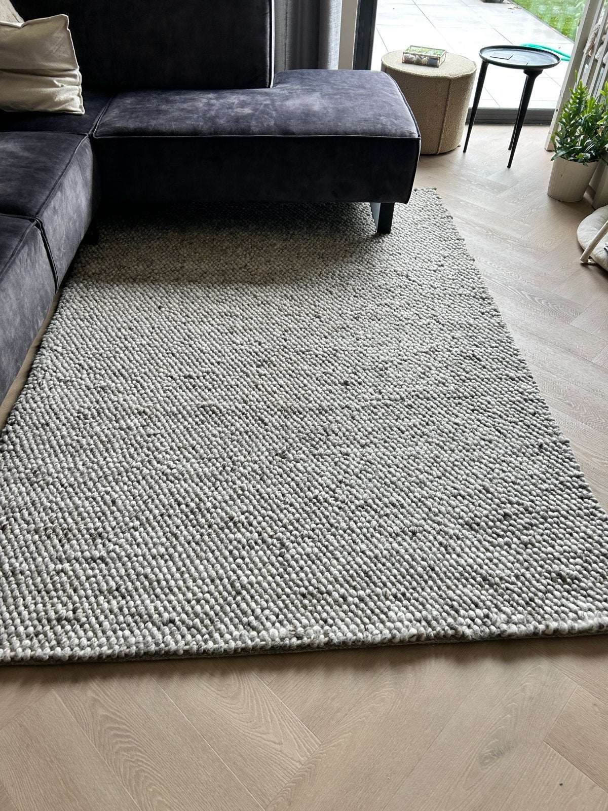 IKEA Hjorthede Handgeweven Vloerkleed Wol 160x230 cm, Huis en Inrichting, Stoffering | Tapijten en Kleden, Ophalen, Beige, 150 tot 200 cm