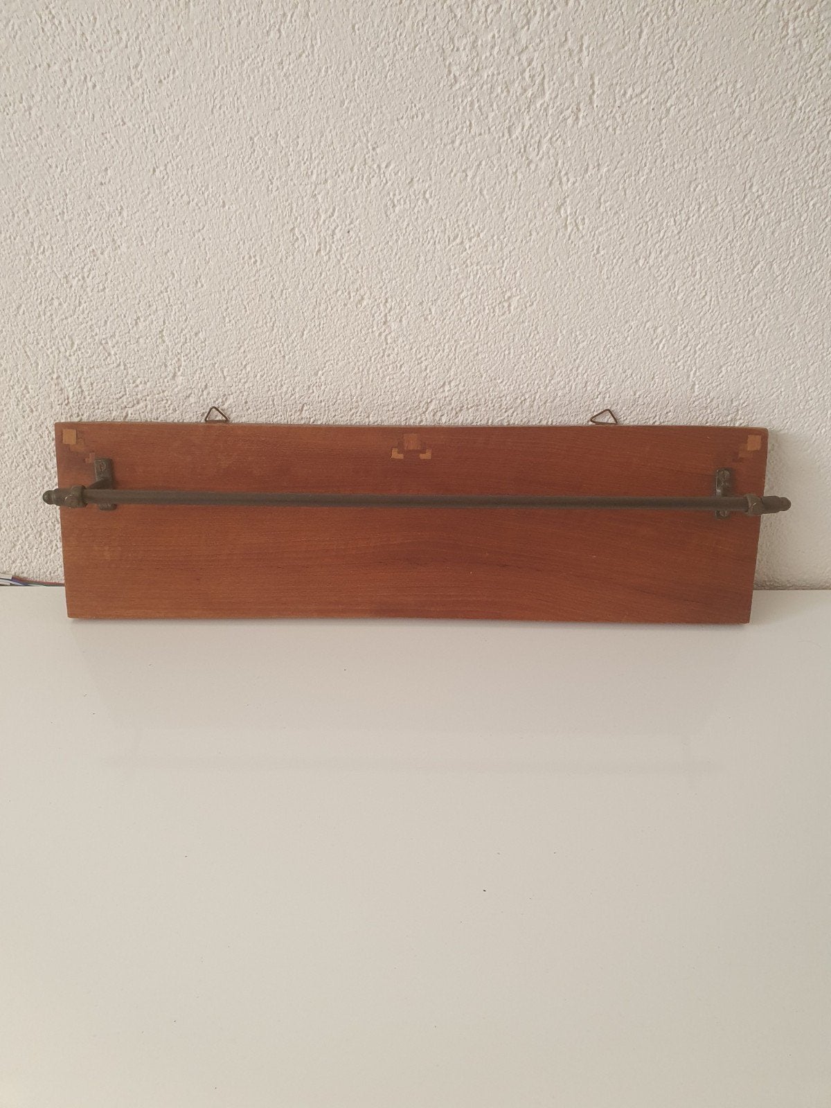 Art Deco wandrekje met messing rail, Ophalen of Verzenden