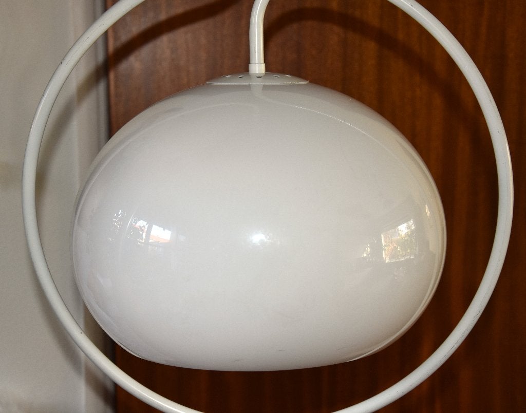 Vintage Dijkstra Champion Hanglamp, Ophalen, Gebruikt, Natuurlijk materiaal, Vintage