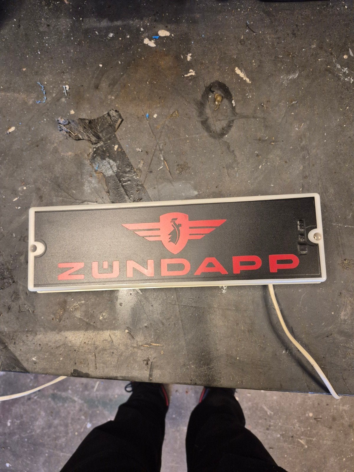 Zundapp Wandlamp - Uniek voor verzamelaars, Ophalen of Verzenden, Gebruikt