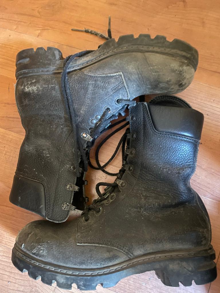 Stevige Zwarte legerlaarzen - Maat 43, Ophalen of Verzenden, Gedragen, Zwart, Boots