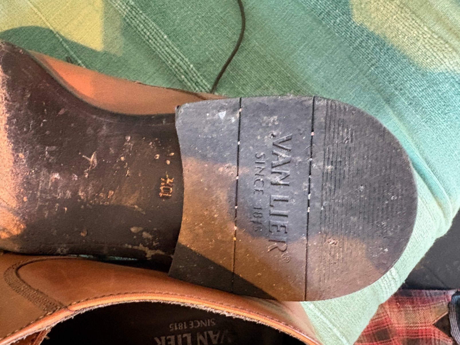 Van Lier, Ophalen, Bruin, Zo goed als nieuw, Veterschoenen