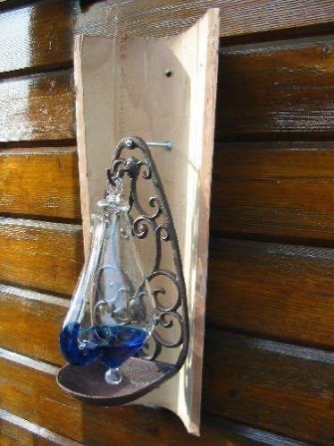 Tuinwanddecoarie barometer of voederkorf., Ophalen of Verzenden, Nieuw