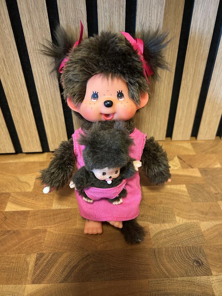 Monchhichi mamma en baby, Overige karakters, Ophalen of Verzenden, Gebruikt, Overige typen
