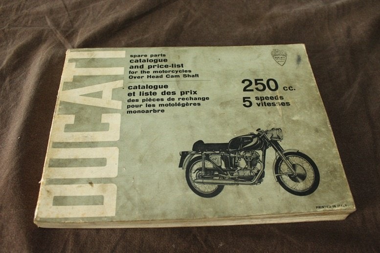 Ducati 250cc 5 speed Monza Mach 1 1964/65 parts catalogue, Motoren, Ophalen of Verzenden, Overige merken