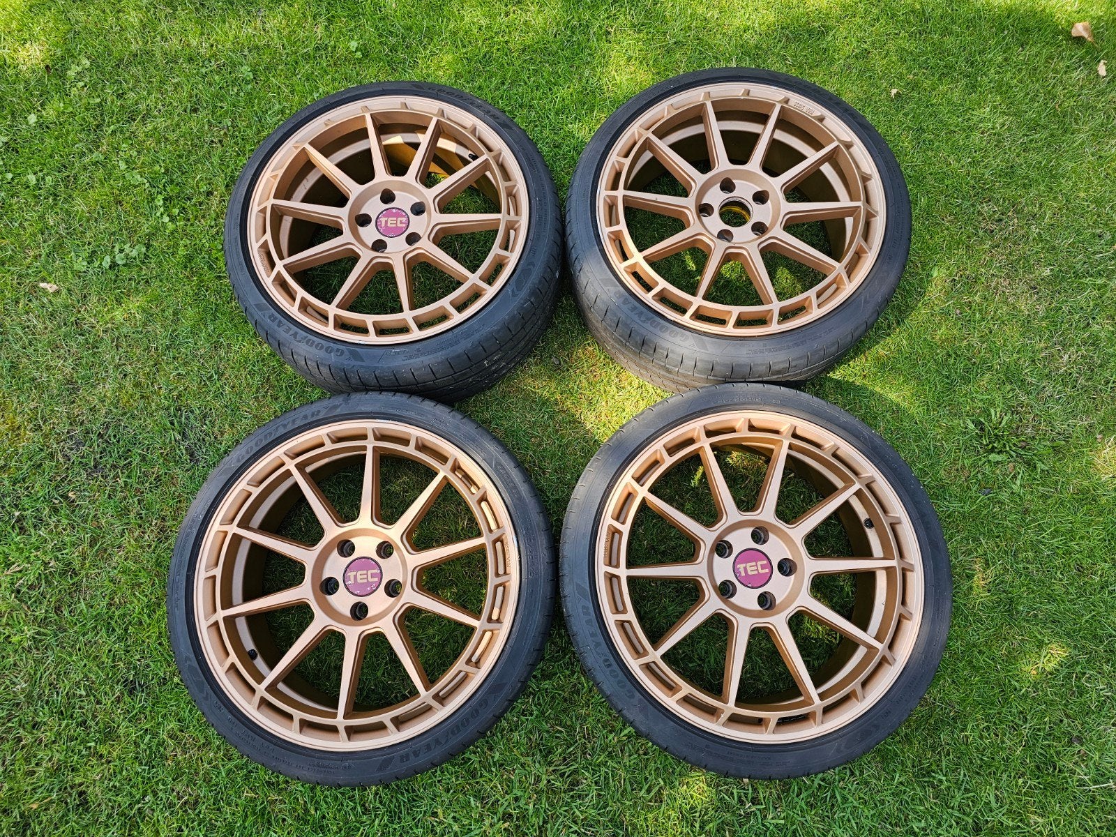 TEC Speedwheels GT8 19inch, Goodyear Eagle F1 AS6 Banden, Auto-onderdelen, Banden en Velgen, Banden en Velgen, 235 mm, Personenwagen