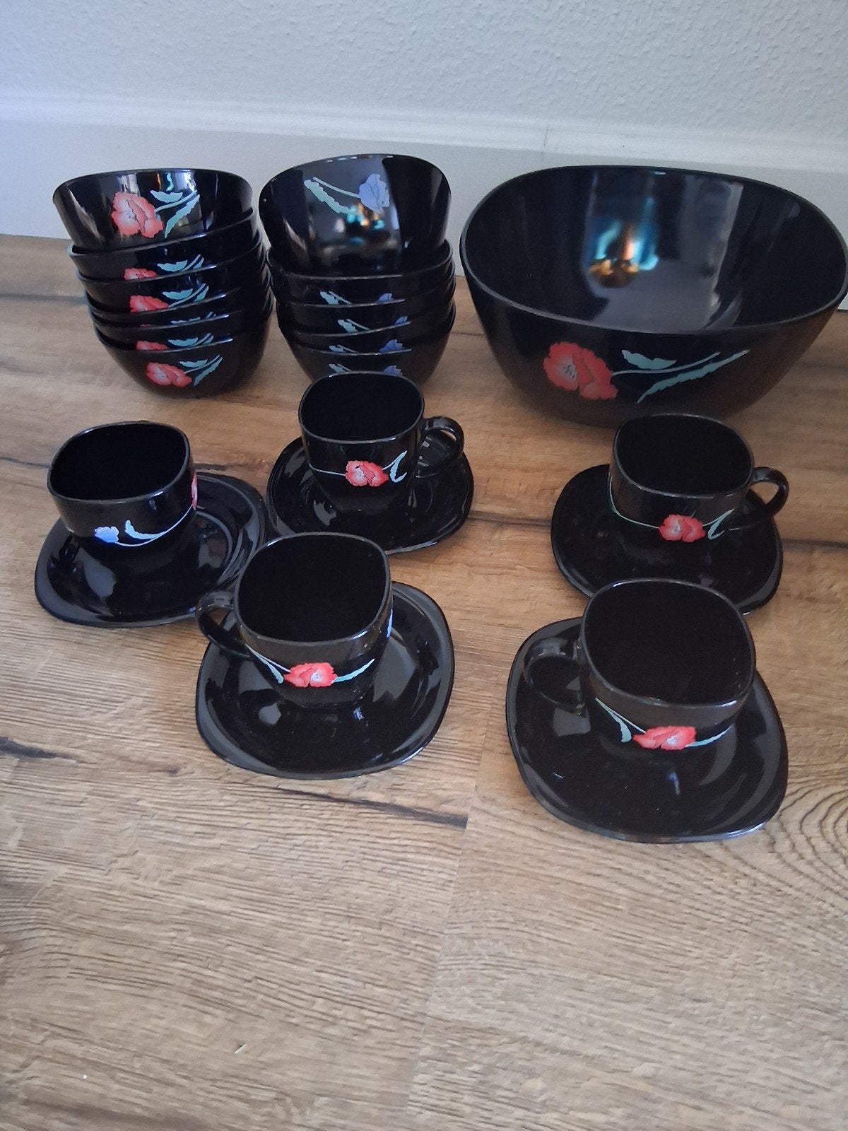 Arcoco Boutque Pavot klaproos, Huis en Inrichting, Glas of Glazen, Ophalen of Verzenden, Overige stijlen, Glas