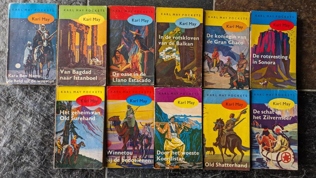 Karl May Pockets - 10 delen, Boeken, Avontuur en Actie, Ophalen of Verzenden, Gelezen, Karl May