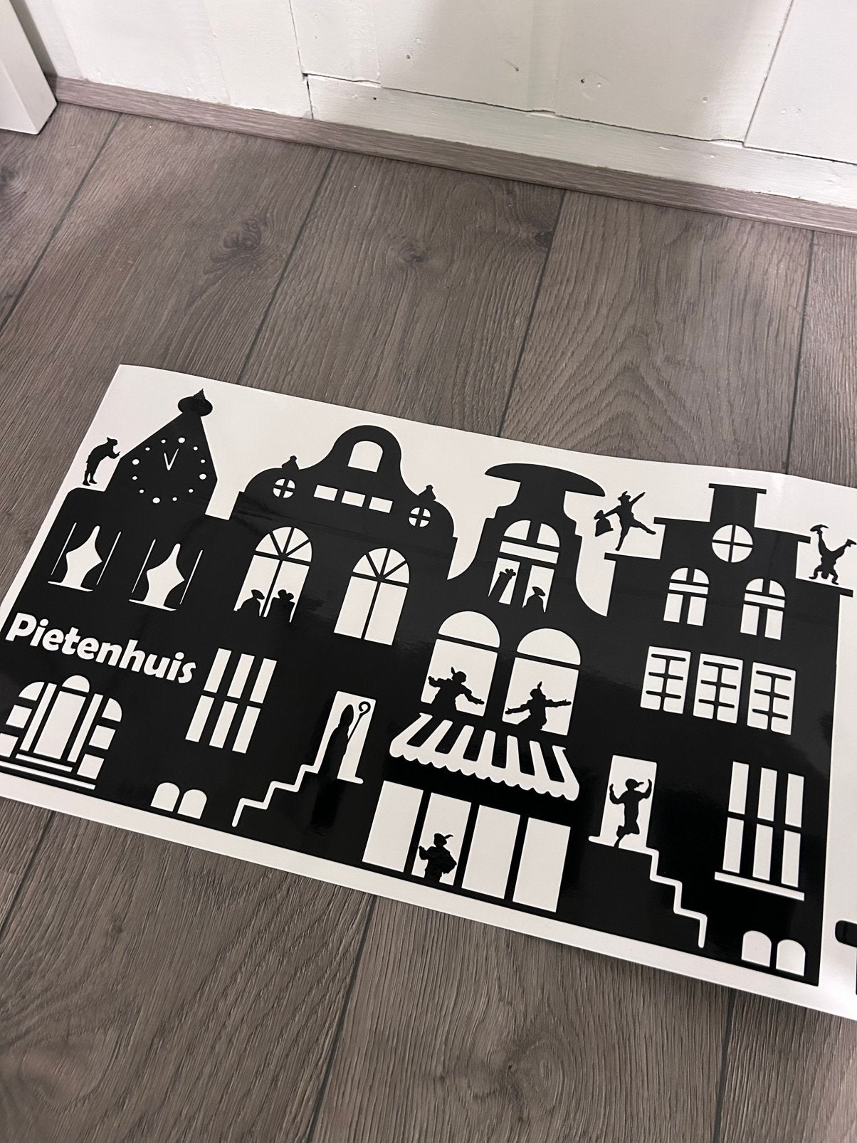 Herbruikbare raamstickers pietenhuis, Ophalen of Verzenden, Nieuw