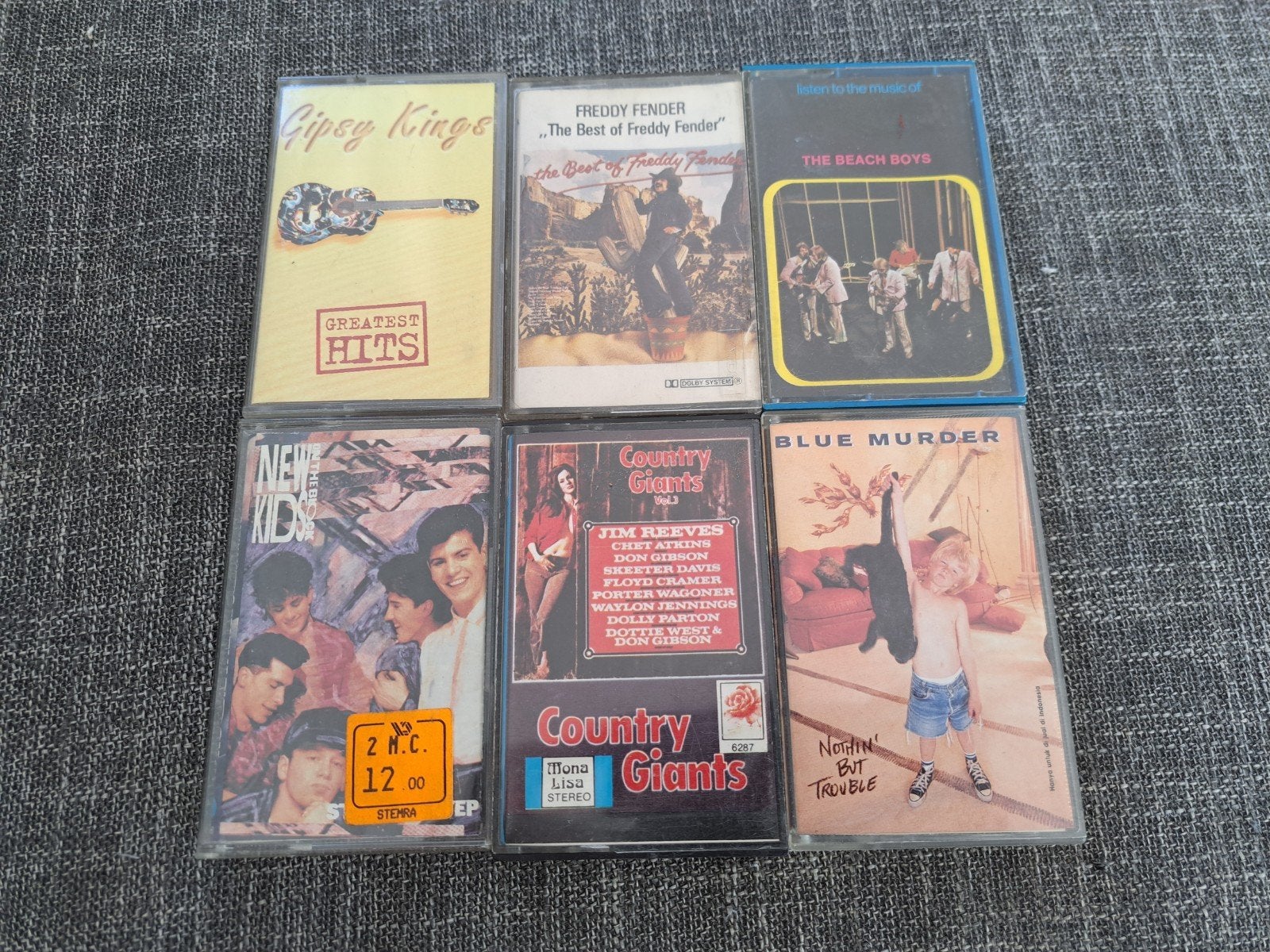 6 diverse cassettebandjes: Gipsy Kings, Beach Boys, Gebruikt, 2 t/m 25 bandjes, Verzamelalbums, Ophalen of Verzenden